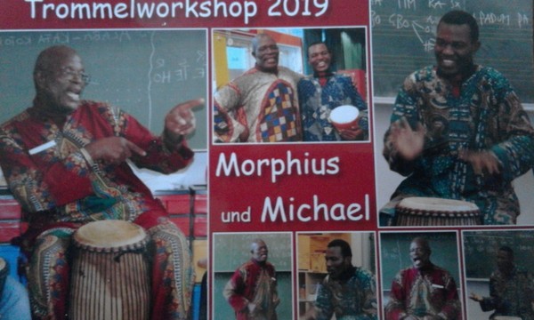 Collage "Trommeln mit Morpheus"